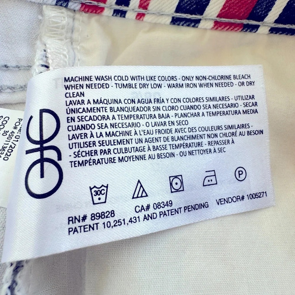 Skinny Girls Jeans 28/6 “Risk Taker” Red/White & Blue striped. EUC high rise. - Picture 11 of 11